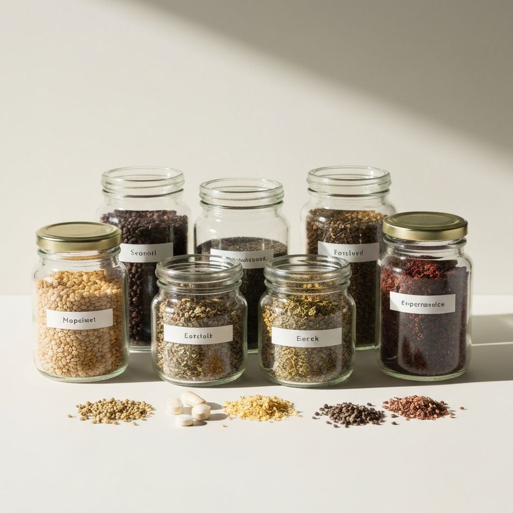 Natürliche Inhaltsstoffe in Glasbehältern